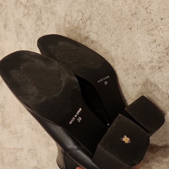 Avellini Made in Spain Black Leather Booties - Picture 4 of 7